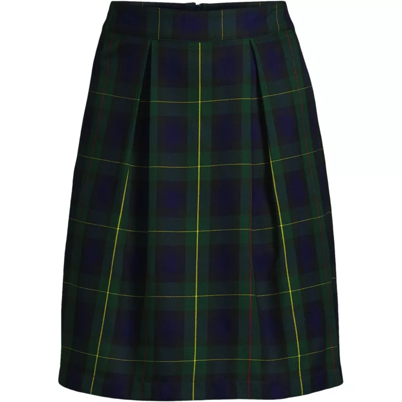 Women's Plaid Skort Top of Knee, Front