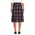 Women's Plaid A-line Skirt Below The Knee, Back