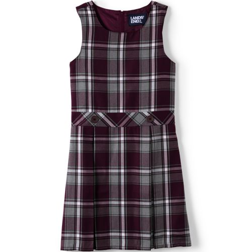 Clothing Lands End Plaid Jumper School Uniform Jumper Dress Lands