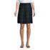 Women's Top of the Knee Plaid Box Pleat Skirt, Front