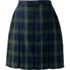 Women's Top of the Knee Plaid Box Pleat Skirt, Front