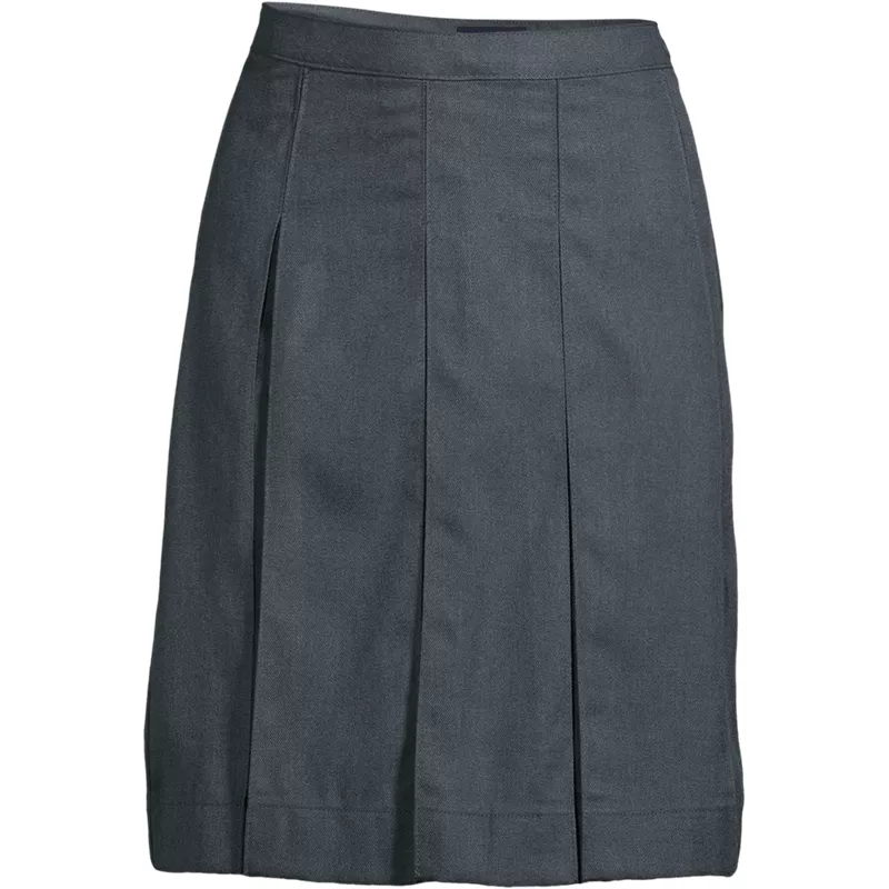 Women's Above the Knee Box Pleat Skirt, Front