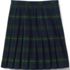 Girls Below The Knee Plaid Pleated Skirt, Front