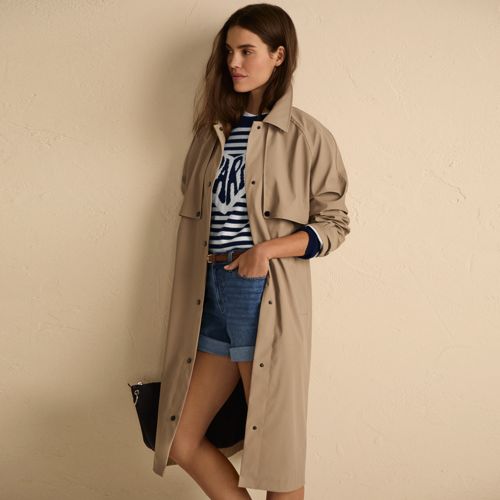 Women's Long Rubber Raincoat