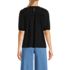 Women's Smocked Crew Puff Sleeve Top, Back