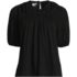 Women's Smocked Crew Puff Sleeve Top, Front