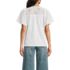 Women's Eyelet Crew Puff Sleeve Top, Back