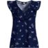 Women's V Neck Cascade Ruffle Top, Front