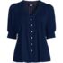 Women's Button Pintuck Puff Sleeve Top, Front