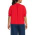 Women's Plus Size Button Pintuck Puff Sleeve Top, Back