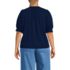 Women's Plus Size Button Pintuck Puff Sleeve Top, Back