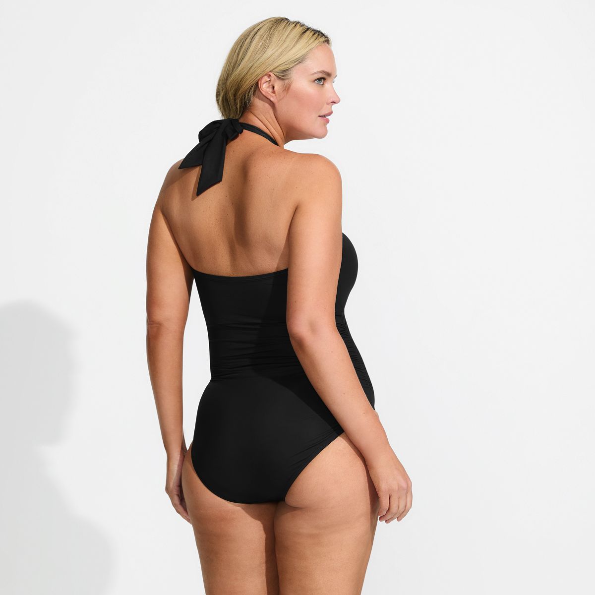 Women's Slender Suit Multi-Way Bandeau High Leg One Piece Swimsuit