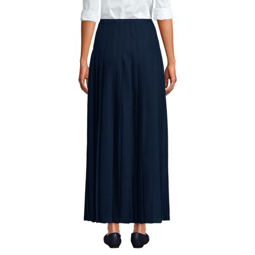 Girls Solid Pleated Skirt Ankle Length - image 3