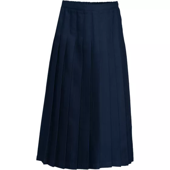 Women's Solid Pleated Skirt Ankle Length - primary