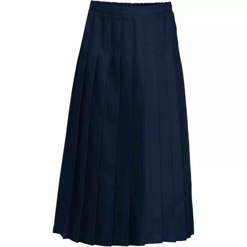 Women's Solid Pleated Skirt Ankle Length, Front
