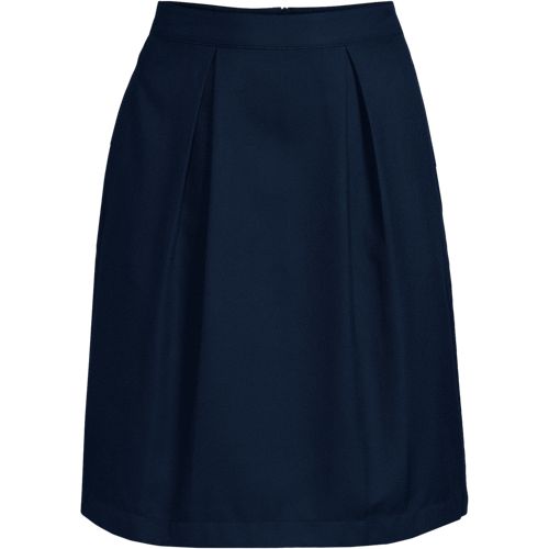 Women's Solid Pleated Skort Top of Knee