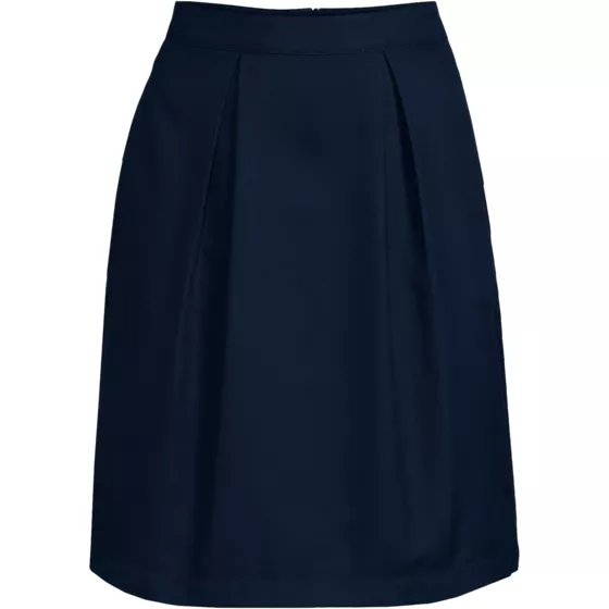 Women's Solid Pleated Skort Top of Knee - primary