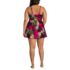 Women's Plus Size SlenderSuit U-Wire Swim Dress Swimsuit, Back