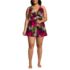 Women's Plus Size SlenderSuit U-Wire Swim Dress Swimsuit, Front