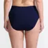 Women's Plus Size Seamed High Waisted Bikini Bottoms, Back