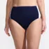 Women's Plus Size Seamed High Waisted Bikini Bottoms, Front