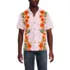 Men's Short Sleeve Linen Hawaiian Camp Collar Shirt, Front