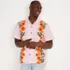 Men's Short Sleeve Linen Hawaiian Camp Collar Shirt, alternative image