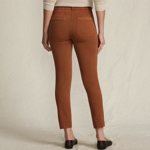  Lands' End Slim Fit 7/8-chinos Mid Waist, Damen, Größe:34 Regular, Orange, Baumwolle/lyocell (viskose)/baumwoll-mischung, By Lands' End 