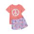 Girls Short Sleeve Tee and Shorts Pajama Set, alternative image