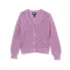 Girls Button Front Pointelle Knit Cardigan, alternative image