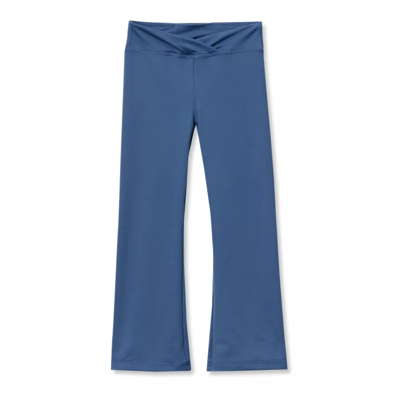 Girls High Waisted Active Flare Leggings, alternative image