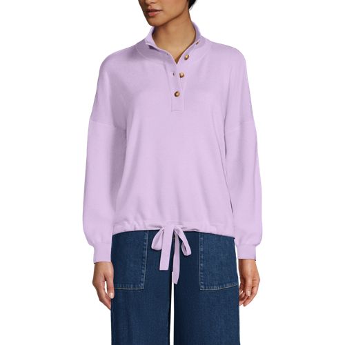  Lands' End Feinstrick-pullover Aus Softem Viskosemix, Damen, Größe:36-38 Regular, Lila, Polyester/nylon/viskose, By Lands' End 