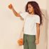 Girls Short Sleeve Smock Flutter Top, alternative image