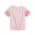 Girls Short Sleeve Knotted Tee, alternative image