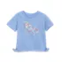 Girls Short Sleeve Side Tie Graphic Tee, alternative image