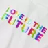 Girls Short Sleeve Side Tie Graphic Tee, alternative image