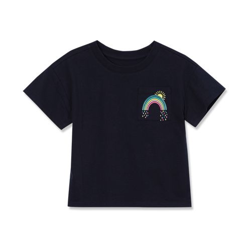 Lengender Lot de 8 T-shirts Enfants Filles 100% Coton Uni Manches Courtes Col Rond Unisexe Été Unisexe, Lot de 8 pièces, 110