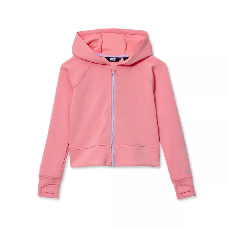 Girls Active Zip Up Track Jacket, alternative image