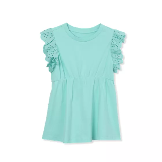 Girls Short Sleeve Peplum Top - primary