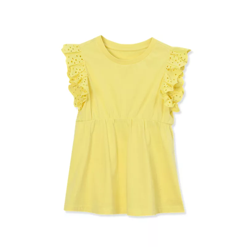 Girls Short Sleeve Peplum Top, alternative image