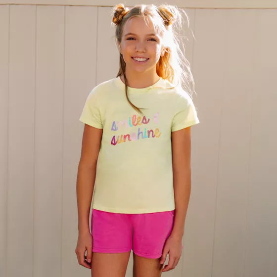Girls Short Sleeve Graphic Tee - primary