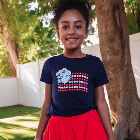 Girls Short Sleeve Graphic Tee - primary