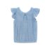 Girls Woven Eyelet Top, alternative image
