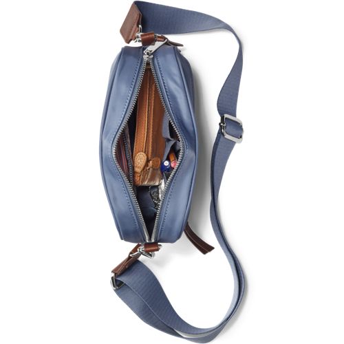  Lands' End Kleine Umhängetasche, Damen, Größe:null Regular, Blau, Nylon, By Lands' End 