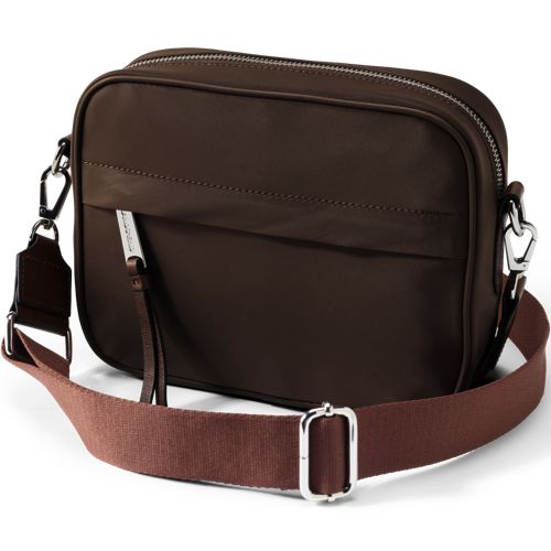  Lands' End Kleine Umhängetasche, Damen, Größe:null Regular, Braun, Nylon, By Lands' End 