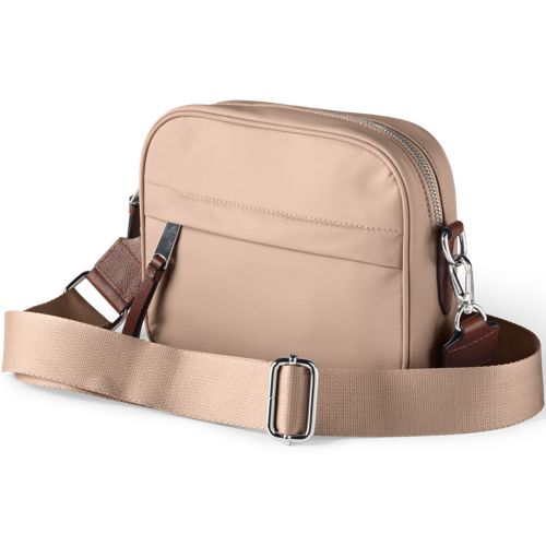  Lands' End Kleine Umhängetasche, Damen, Größe:null Regular, Braun, Nylon, By Lands' End 