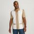 Men's Short Sleeve Supima Retro Camp Collar Button Through Shirt, Front