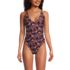 Andie x Lands' End Women's Tugless Elwood One Piece Swimsuit, Front