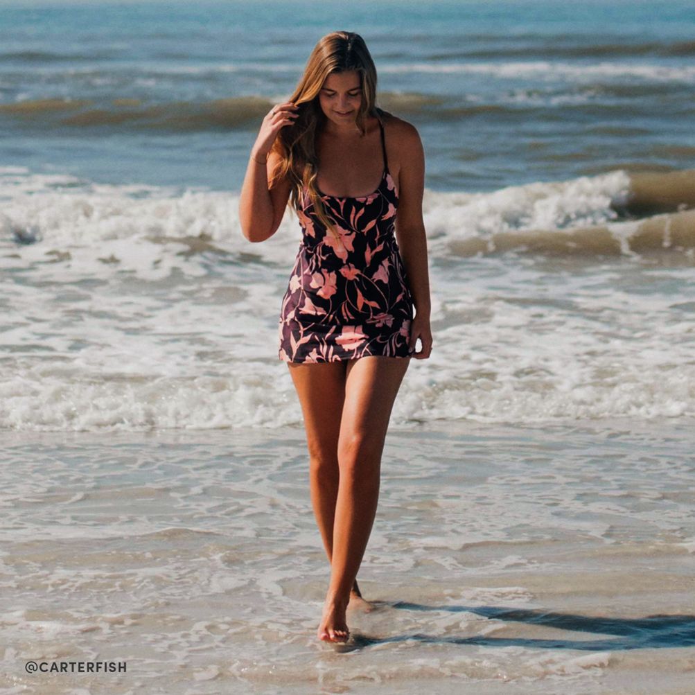 Andie x Lands' End Women's Tugless Fiji Swim Dress | Lands' End