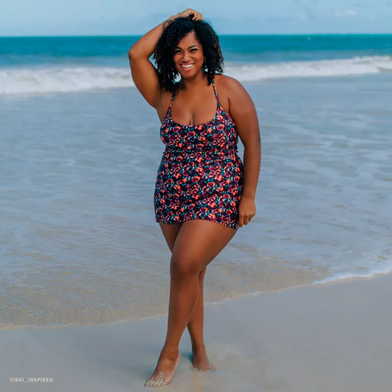 Andie x Lands' End Women's Tugless Fiji Swim Dress, alternative image
